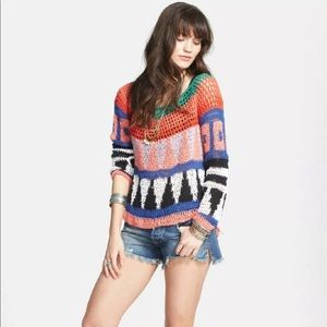 Free people geo pattern sweater